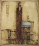 SOBOTA by Jerzy Duda-Gracz, 1967, olej, płyta pilśniowa, offered Jun 2018