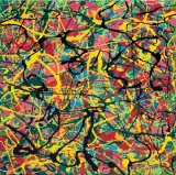 ABSTRAKCJA NR 212 by Edward Dwurnik, 2004, olej, akryl, płótno, sold Jun 2018