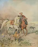 Juliusz Kossak, LUZAK W POCHODZIE WOJSKA
