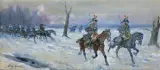 Jerzy Kossak, NAPOLEON W SANIACH. POWRÓT SPOD MOSKWY