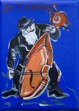 BASISTA by Edward Dwurnik, 2017, akryl, płótno, sold Apr 2018