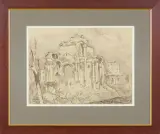 Tadeusz Kulisiewicz, Z CYKLU RUINY WARSZAWY, 1946, tusz, papier