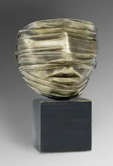 Igor Mitoraj, MASKA, 1977, brąz srebrzony