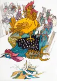 Zbigniew Rychlicki, ILUSTRACJA DO KSIĄŻKI, tusz, gwasz, papier