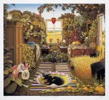ŚWIĄTECZNY POKÓJ 2 by Jacek Yerka, 2013, giclée, papier, sold Apr 2018