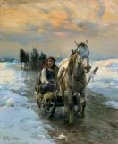 Alfred Wierusz-Kowalski, JAZDA SANIAMI