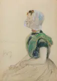 Stanisław Wyspiański, DZIEWCZYNA W CZEPCU PARYSKA MLECZARKA, ok 1893