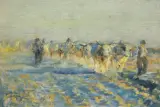 Leon Wyczółkowski, WOŁY , OK. 1890, olej, płótno naklejone na tekturę