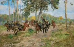 Leonard Wintorowski, ROK 1920. POTYCZKA, 1929, olej, płótno