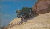 Iwan Trusz, MOTYW Z KRYMU, ok. 1910, olej, sklejka