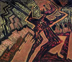 Jerzy Tchorzewski, PAMIĘCI OJCA, 1959, olej, płótno