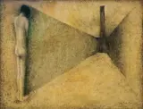 Holokaust by Jerzy Duda-Gracz, 1966, olej, płyta, offered Mar 2018