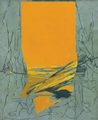 Jacek Waltos, Z CYKLU POMIĘDZY NAMI KRES: ŚLEPIEC, 1979, olej, płótno