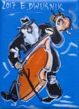 BASISTA by Edward Dwurnik, 2017, akryl, płótno, sold Mar 2018