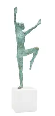 TAŃCZĄCA by Waldemar Mazurek, 2018, brąz patynowany, sold Mar 2018