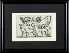 Leopold Lewicki, MUZYKANCI (GRAJKOWIE), 1931-32, odprysk, papier