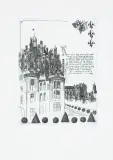 Tadeusz Michał Siara, LIST ZNAD LOARY, 1993, akwaforta, papier