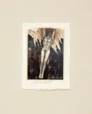 Z CYKLU PSALMY, 49,16 by Andrzej Strumiłło, inkografia, papier kremowy, sold Mar 2018