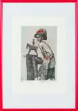 Vavrova Katarina, HRAVA, akwaforta kolorowana, papier