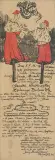Karol Frycz, ZAPROSZENIE NA SZOPKĘ ZIELONEGO BALONIKA, 1911, autolitografia barwna, papier