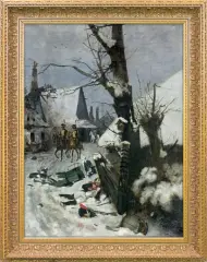 Żołnierze napoleońscy.. by Stanisław Fabijański, 1891, olej, płótno, offered Feb 2018