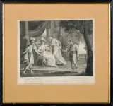 Antonio Suntach, ZACZAROWANA DAMA [THE ENCHANTED LADY], miedzioryt, papier