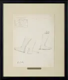 Eugeniusz Zak, STUDIA STÓP I SZKIC KOMPOZYCJI PEJZAŻOWEJ, ołówek, papier