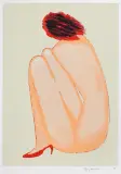 Jerzy Nowosielski, AKT, 1995, serigrafia barwna, papier