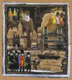 Świąteczny Londyn by Józef Wilkoń, 2 poł. lat 70. XX w., gwasz, papier, sold Jan 2018