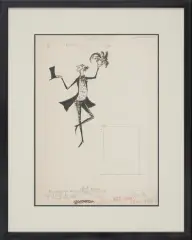 Magik by Jan Marcin Szancer, 1975, tusz pióro, pędzel, papier, sold Dec 2017