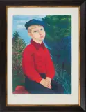 Chłopiec w niebieskim berecie by Moïse Kisling, 1948, litografia, offered Dec 2017
