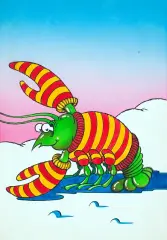 Edward Lutczyn, DLACZEGO WODA JEST MOKRA (ilustracja), szablon, karton