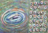 Anna Sławkowska-Rode, Kompozycja, 1997, gwasz, karton