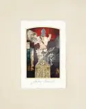 Z cyklu Psalmy: Psalm 74 by Andrzej Strumiłło, inkografia, papier kremowy, sold Dec 2017