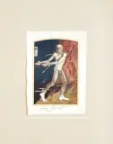 Z cyklu Psalmy: Psalm 107, 2, 10 i 14 by Andrzej Strumiłło, inkografia, papier kremowy, sold Dec 2017