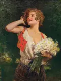 Leopold Schmutzler, DZIEWCZYNA Z RUMIANKAMI, ok 1930