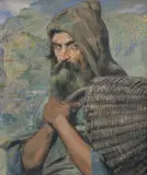 Jan Styka, EUMAJOS, NACZELNY PASTERZ, przed 1927, olej, płótno