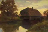 Wiktor Korecki, STARY MŁYN, 1933, olej, tektura