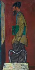 CZYTELNIK “NEW STORIES“ by Józef Czapski, 1953, olej, płótno, sold Dec 2017