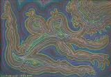 Jan Dobkowski, BEZ TYTUŁU, 1993, pastel, papier czarny
