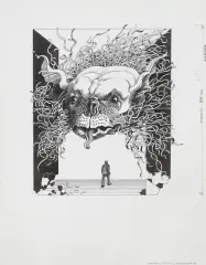 ILUSTRACJA DO WIERSZA C. K. NORWIDA FATUM by Waldemar Andrzejewski, 1983, tusz pióro, pędzel, papier, offered Nov 2017