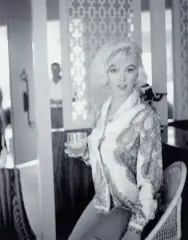 George Barris, MARILYN MONROE WE WNĘTRZU, 2006, fotografia czarno-biała, papier