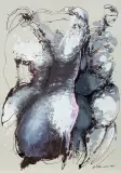 RELACJA STAŁA by Andrzej Domżalski, 2013, akryl, papier, sold Nov 2017