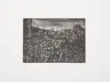 Krystyna Hierowska, PRZYSTAŃ, 1979, akwaforta, akwatinta, papier