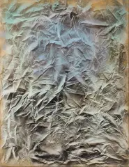 Piotr Trusik, Iluzja, 2017, olej, szlagmetal, płótno