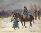 Jerzy Kossak, Żołnierze napoleońscy w drodze spod Moskwy