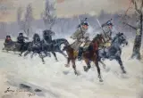 Jerzy Kossak, Napoleon w odwrocie z Rosji