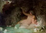 Ludwik Kurella, RYBKA, 1869, według ballady Adama Mickiewicza, olej, płótno