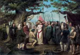 Ludwik Patek, SCENA HISTORYCZNA, 1857, olej, płótno