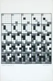CHANCE IN GAME FOR 3 by Ryszard Winiarski, 1999, akryl, ołówek, płótno, sold Oct 2017